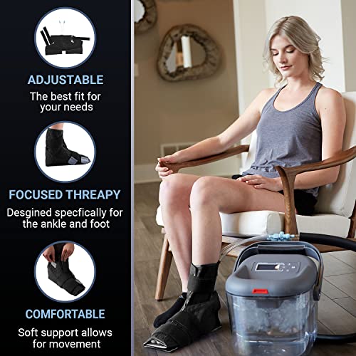 Cold Water Therapy Ankle and Foot Wrap for Cryotherapy Unit - Pad Only for Circulating Ice Machine for Feet, Ankle, Toes - style: Ankle and Foot Wrap