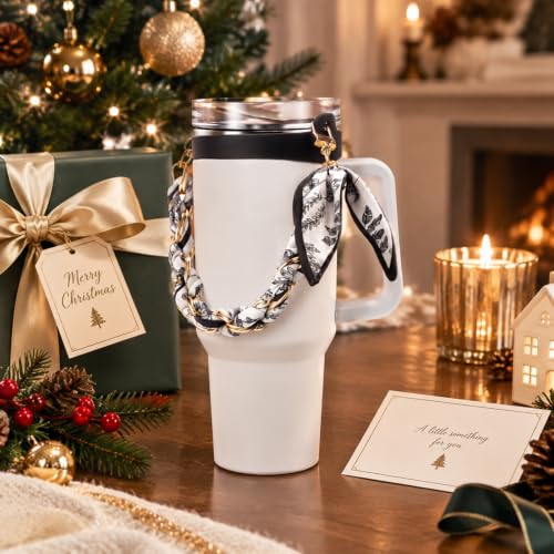 SiliFine Silicone Tumbler Strap Holder with Sling, Carrier - color: Black