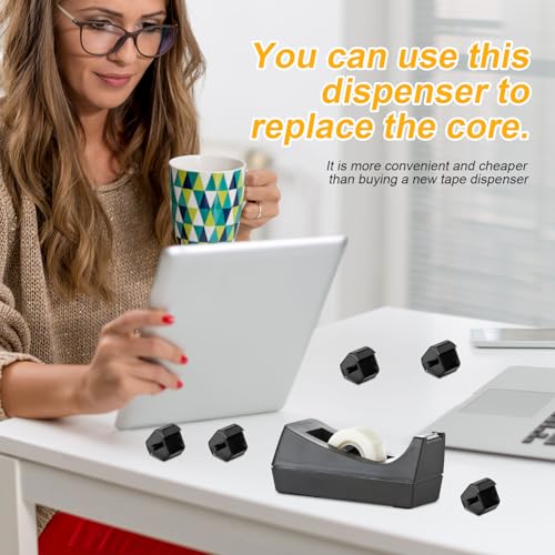 12pcs Plastic Tape Dispenser Replacement Core