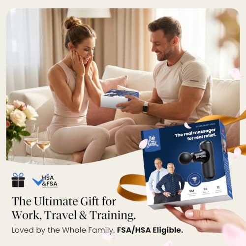 BOB AND BRAD Q2 Mini Massage Gun, Pocket-Sized, Small, Travel Essential - color: Classic Black