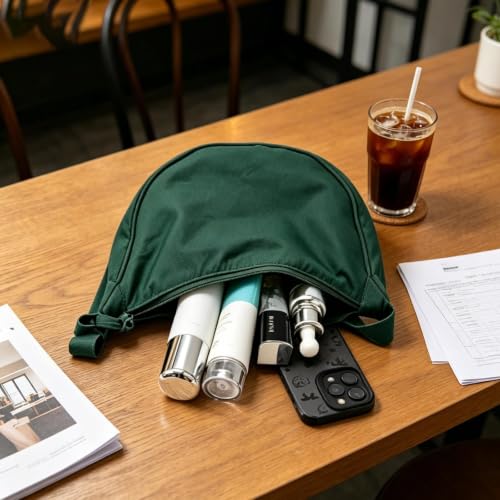 Fanny Pack Waist Bag Adjustable Waist Belt,Zippered Pockets,Hiking Fanny Pack for Running Dog Walking Travel Cycling(Green) - color: green