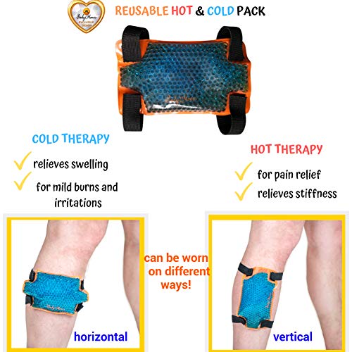 BodyMoves Adjustable Calf Compression Sleeve – Shin Splint Relief Brace with Velcro Wrap, Calf Support Sleeve for Men & Women