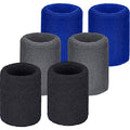 WILLBOND Wrist Sweatbands - color: Black, Blue, Gray