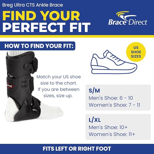 Breg Ultra CTS Rigid Hinged Ankle Brace - Recovery Stabilizer