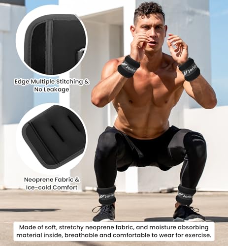 Ankle Weights A Pair of 1/2/3/4/6/8/10/12/20 LBS Wrist Leg Arm Weights for Women Men with Straps, Strength weighted for Physical Therapy Running Walking Home Fitness Gym Workout Weight Loss - color: Black