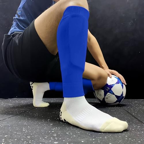 COUVER Unisex Long Leg Compression Sleeves - color: Blue, size: Large