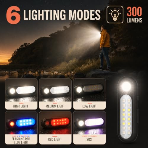 Clip On Flashlight, Rechargeable Running Light for Runners and Dog Walking - color: 1 PCS