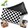 VIHOSE 2 Pcs Ice Packs for Lunch Box Bag - color: Black,White, style: Checkerboard