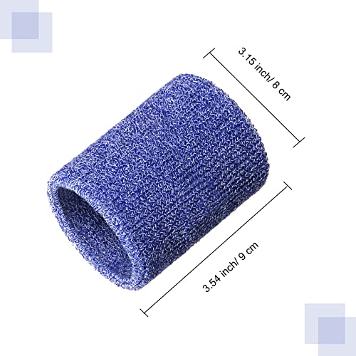 WILLBOND Wrist Sweatbands - color: Blue and White