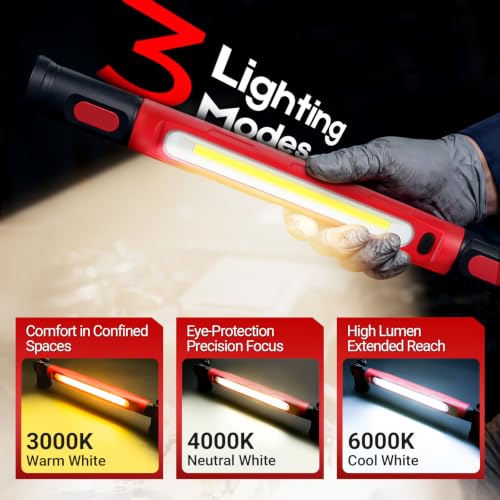 Magnetic Work Light Bar, Rechargeable Under Hood LED for Mechanic, 1 Pack
