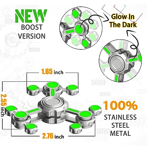 Dilabnba LED Slap Bracelets + Infinity Gear Fidget Spinner Toy