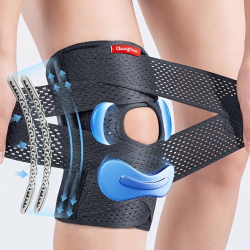 Meniscus Knee Brace for Women and Men, Knee Support with Side Stabilizers-M - size: Medium