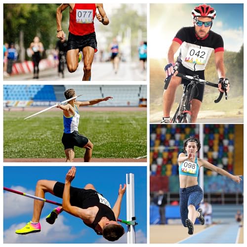 XunYee Running Bib Competitor Numbers - style: 1-100 Number