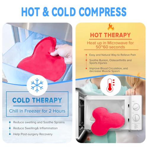 Reusable Gel Ice Pack, Ice Pack for Rotator Cuff Injuries, Cold/Hot Pack for Neck, Knee, Hot Cold Therapy for Shoulder Injuries, Bursitis, and Swelling (1 Count)