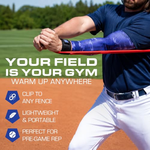 Bucwild Sports Baseball Resistance Bands - Pitching Bands for Youth & Adult - color: Red Band (Ages 13 & Up)