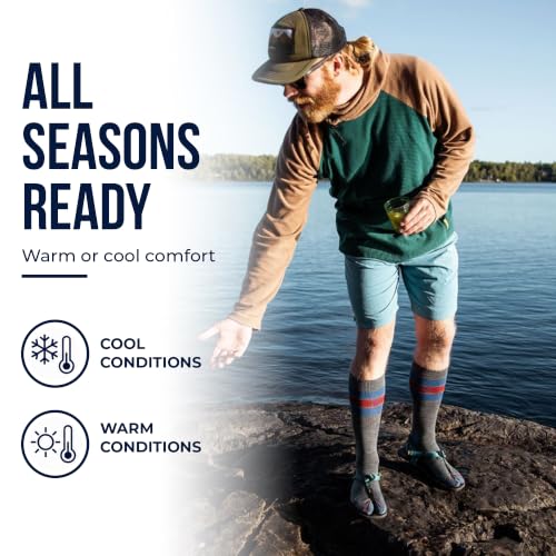 CloudLine - Merino Wool Graduated Compression Socks for Men and Women - Ultralight, Moisture Wicking, Made in USA - 1 Pair - color: Grey, size: Medium