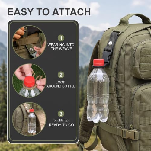 Water Bottle Clip Holder, Hanging Buckle for Backpack,Belt & Outdoor Travel