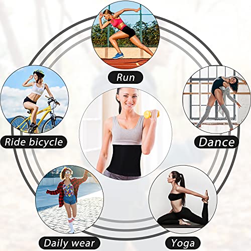 Geyoga Sweat Waist Trainer Stomach Wrap for Women - color: Silver Inner, size: XX-Large