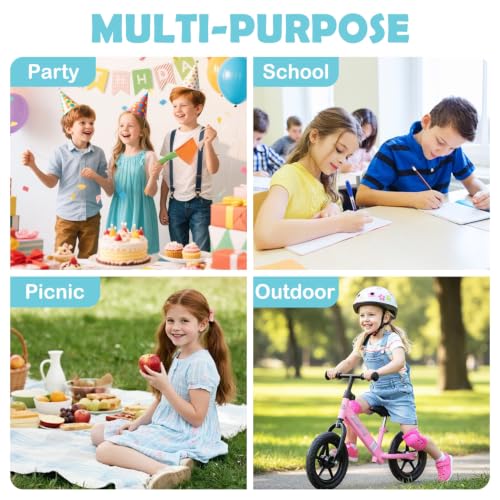FlowFly Kids Lunch box Insulated Soft Bag Mini Cooler Back to School Thermal Meal Tote Kit for Girls, Boys, Sea Blue - color: Sea Blue