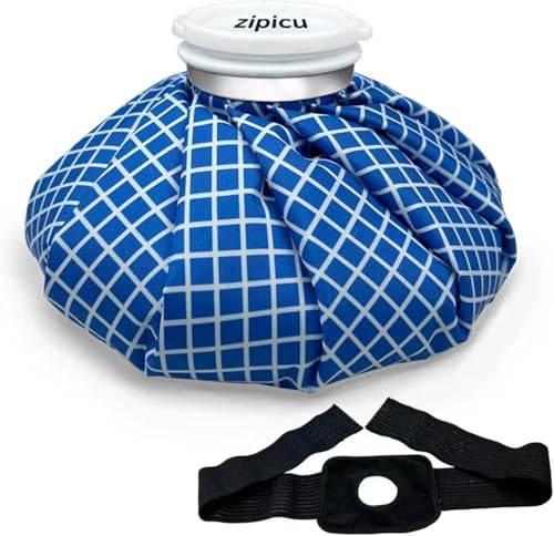 Ice Bags for Injuries, Classic No-Leak Elastic Breathable Ice Pack, Cold and Heat Treatment Ice Bag, Can Relieve Headaches, Migraines, Sports Injuries Swelling Pain, 9 Inch (2 Sets) - size: 9"