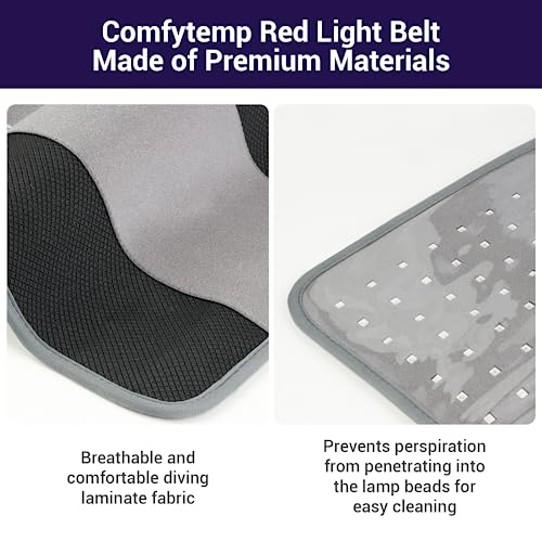 Comfytemp Red Light Therapy Mat for Body, 24'' x 12'', 660nm & 850nm - size: 12" x 24"