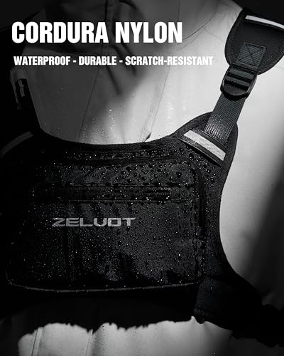 Zelvot Running Vest with 1L Water Bladder, Chest Pack for Men Women - color: Gray