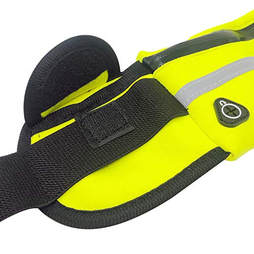 allydrew Adjustable Neoprene Running Belt, Waterproof Fanny Pack, Workout Pouch for Running Jogging Hiking, Yellow - color: Yellow