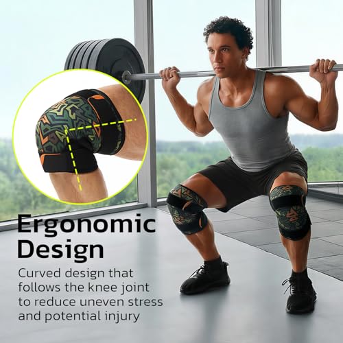 AOFIT Knee Compression Sleeve for Men Women 7mm, Fitness 2XL(1 Pair)