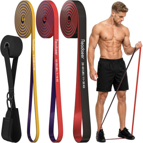 Pull Up Assistance Bands 5 Resistance Bands for Full-BodyTraining(5-125LBS) - size: Light: 5-65LBS