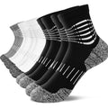 IRAMY Ankle Compression Socks for Men Plantar Fasciitis Relief 3/5 Pairs - color: N‑black+white+grey(5 Pairs), size: X-Large