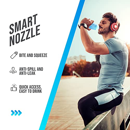 Flexible Collapsible Water Bottle (2-Pack) | 5oz, BPA/PVC Free, Ideal for Hydration Packs, Running, Hiking & Travel - size: 5oz-Two Pack