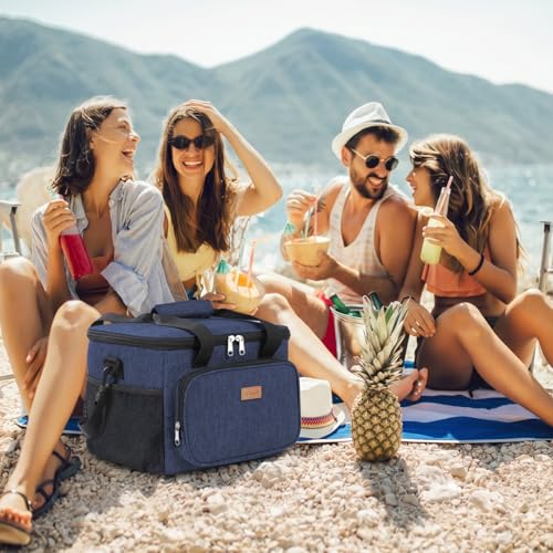Lifewit Insulated Lunch Box for Men, Lunch Bag Cooler Women, 48-Can 33L - color: Dark Blue, size: Mega (33L)