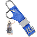 ZINZ Elastic Jacket Gripper Travel Strap with D-Ring Hooks and Buckle - color: Blue