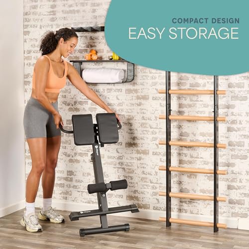 Lifepro SculptTrainer Roman Chair – 20+ Exercises, Foldable, 330 lb Cap - color: Black, size: Medium