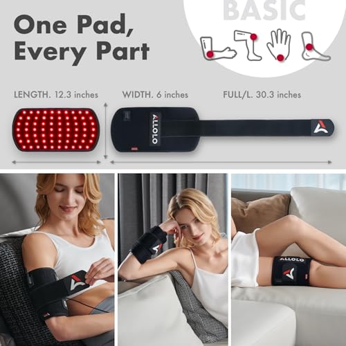 Red Light Therapy for Body, 3 in 1 LEDs Red Light Therapy Belt - size: 12.3" x 6"