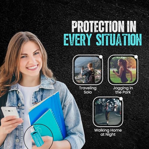 Police Magnum Keychain Pepper Spray Flip Top Safety 2 Pack 1/2oz - Maximum Heat Strength OC with Dye - Tactical Small Compact Case Holder - for Women & Men's Self Defense - Made in The USA - color: TEAL