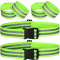 Hotop 6 Pcs Reflective Band Strap Safety Glow PT Belt High Visibility