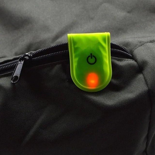 2pcs Night Running Reflector Light,Led Safety Magnetic Clip Light,Outdoor Clip Running Lights,for Night Walking,Cycling,Camping,Hiking,Running,Jogging Safety Accessories