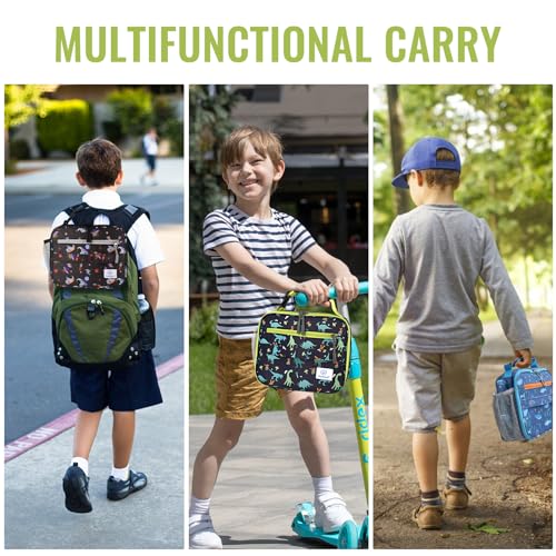 Genteen Kids Insulated Lunch Box for Boys Girls,Back to School,Office - color: P-1pk Dino