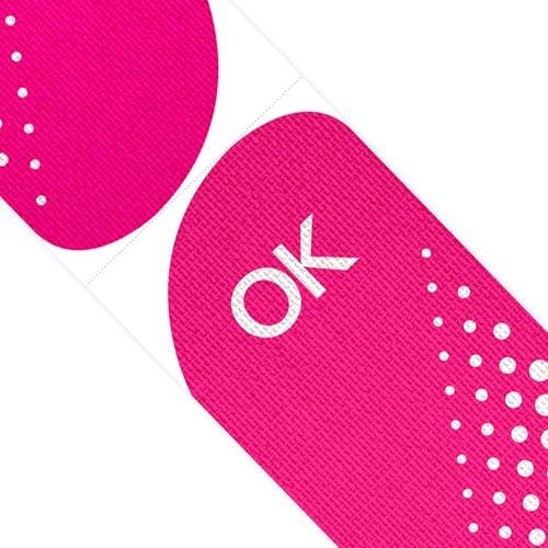 OK TAPE Synthetic Kinesiology Tape, Precut Athletic Tape 1 Roll (Pink, 100 PCS) - color: Pink, size: 100 PCS