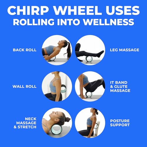 Chirp Wheel+ Foam Roller, Back & Neck Pain Relief, Mint 6-Inch - size: 6" - Deep Tissue