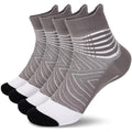 IRAMY Compression Ankle Support Socks Women - Wicking, Cushioned Athletic, Plantar Fasciitis Relief 2/3/6 Pairs - color: Grey(2 Packs), size: Small