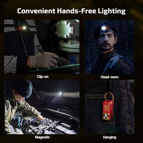 OLIGHT Oclip Pro Rechargeable EDC Clip-on Flashlight, FS Red - color: Red