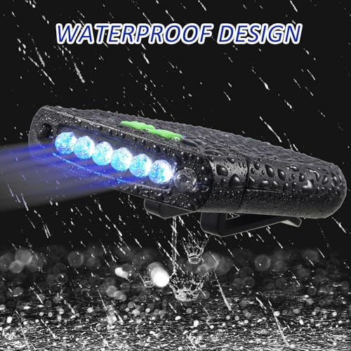 Mudder LED Hat Clip Light, Cap Lights - color: Black, Blue