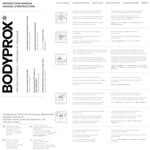 Bodyprox Ankle Brace for Women and Men, Lace Up Ankle Support Brace Stabilizer for Sprained Ankle (Large) - size: Large (Pack of 1)