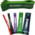 MummyStrength Resistance Bands for Men and Women. The Best Stretch Band for Pull Up Exercise and Powerlifting. Works with Any Pull Up Bar or Station. Single Band. Workout Guide Included