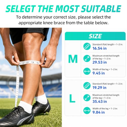 Aegend Soccer Leg Sleeves for Grip Socks, Compression Shin Guard Sleeves - color: Black, size: Medium