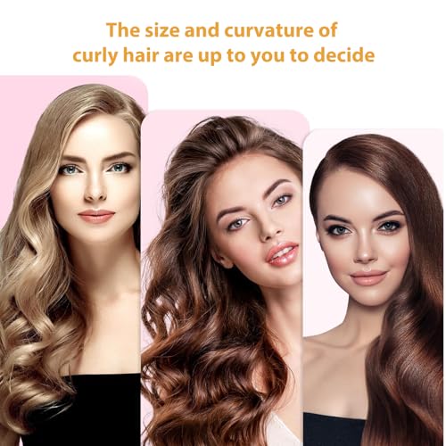 4PCS 19" Rods Curlers Set Foam Hair Curlers for Short and Long Hair, No Heat Foam Rollers(Yellow) - color: Yellow
