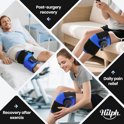 Hilph Refillable Ice Pack for Knee Pain Relief, 2 Hours Long-Lasting Cold - color: Blue