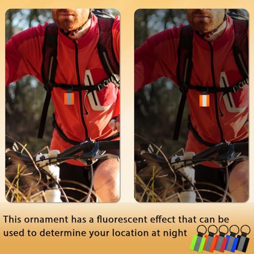15PCS Reflective Keychain Label, Reflective Safety Tag